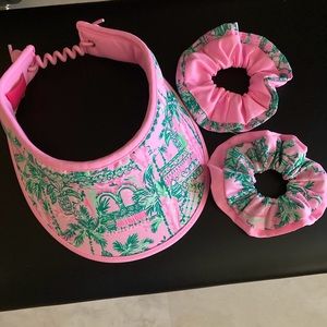 New Lilly Pulitzer Visor and Scrunchie set Worth It